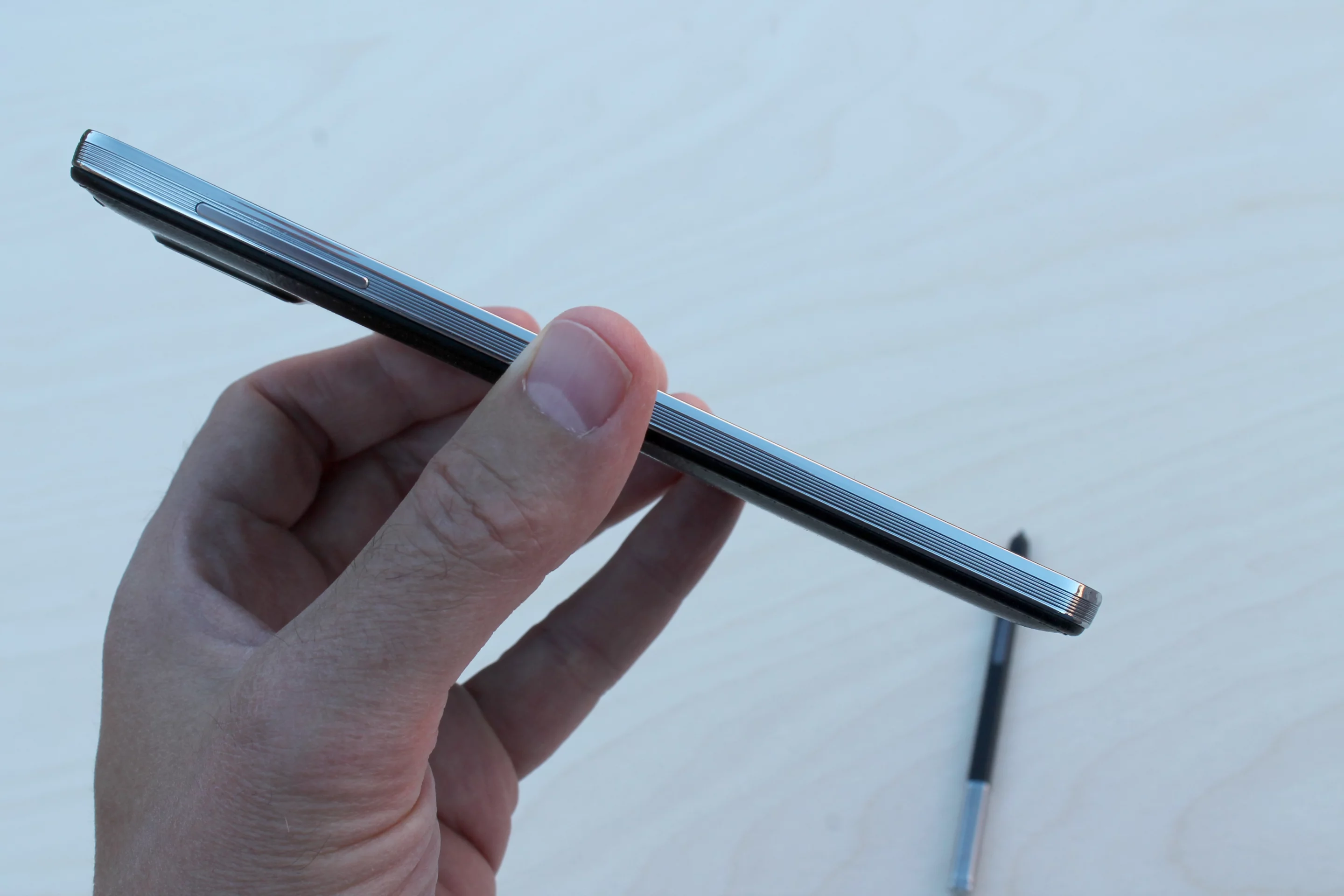 The Note 3 is thinner than its predecessor, at just 8.3 mm thick
