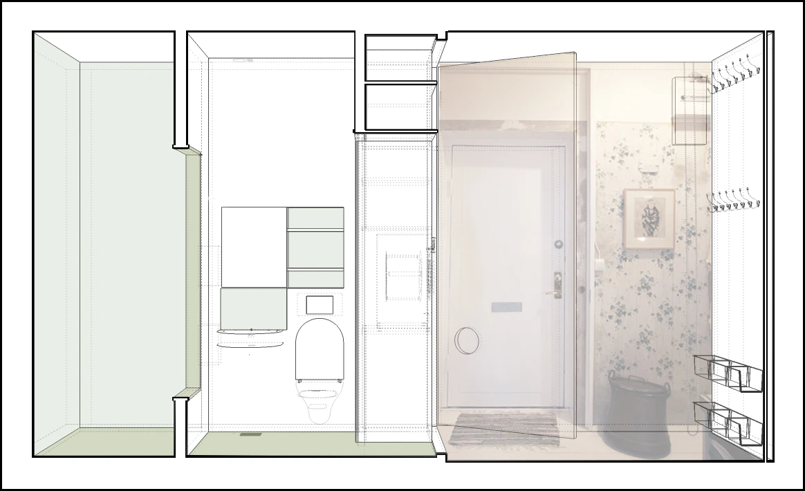 Floor plan of the HB6B home by Karin Matz