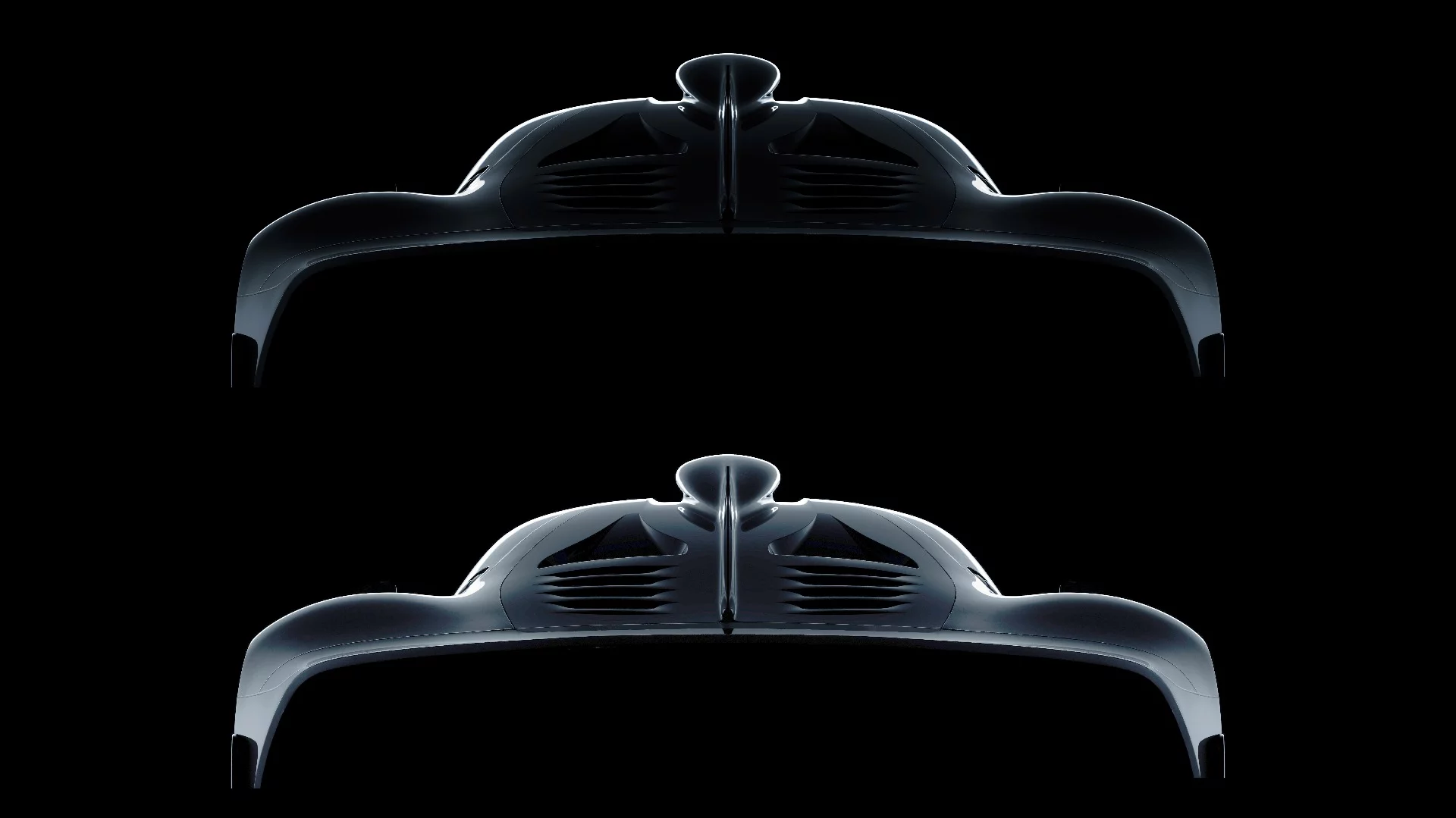 The silhouette of the Mercedes Project One