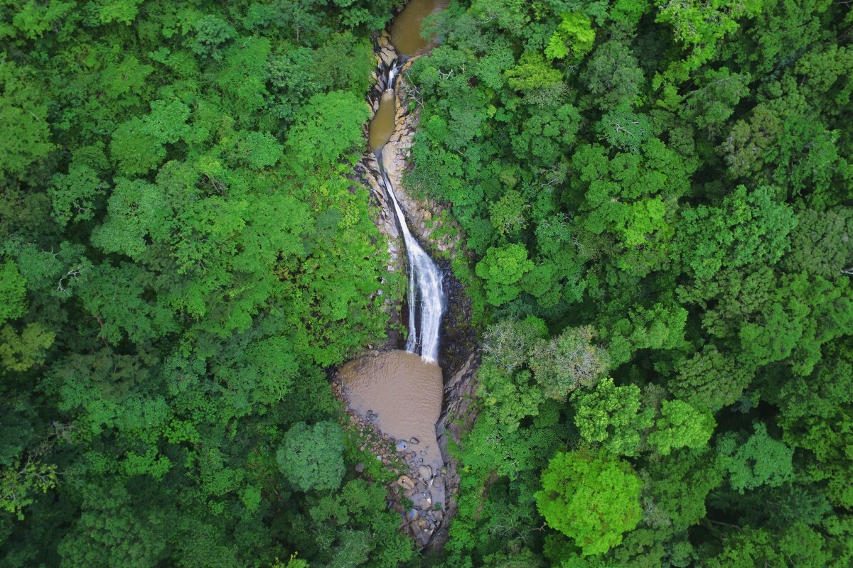 Waterfall in the National Park El Impossible, El Salvador