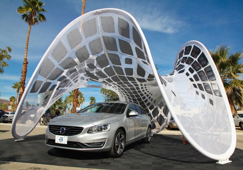 Volvo's Pure Tension Pavilion is the most interesting of the four winners of its category (Photo: Fabric Images/Volvo Italy)