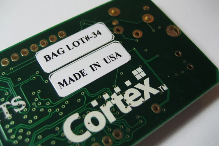 A Texas Instruments Stellaris microcontroller which includes an older ARM Cortex-M processor (Photo: John R. Southern)