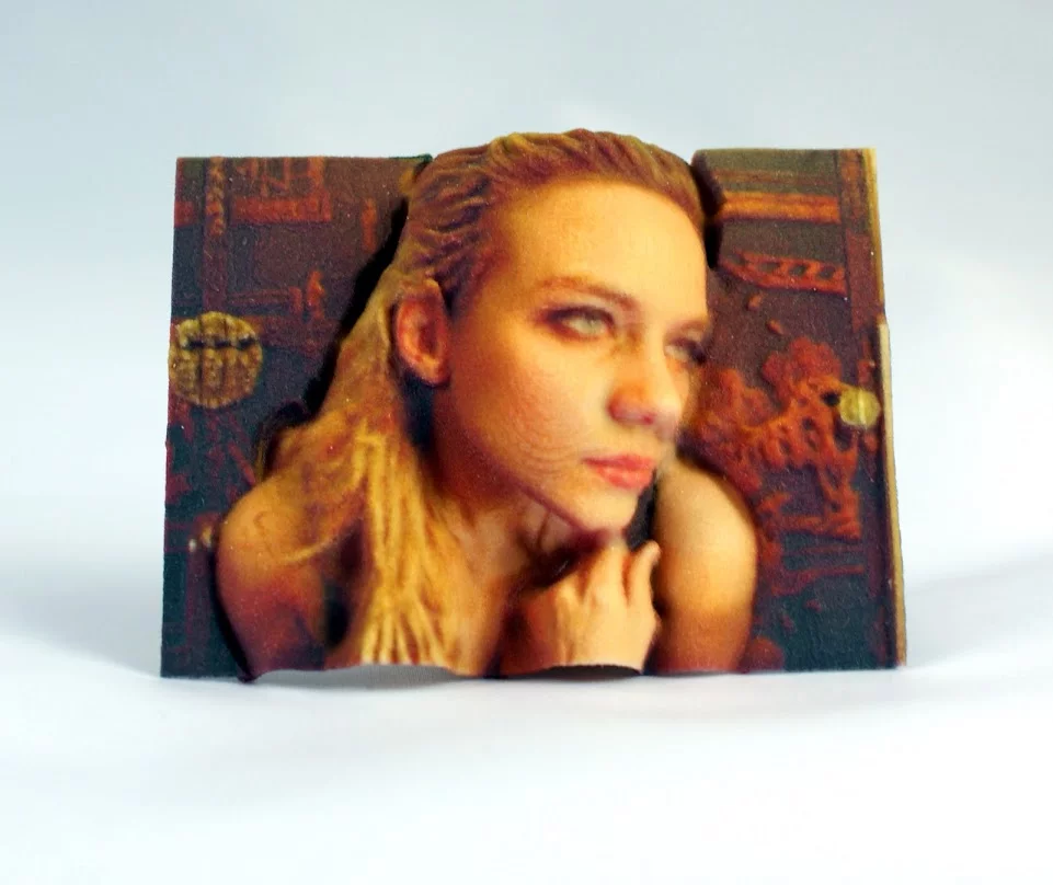 The 3D printing process can leave visible layering