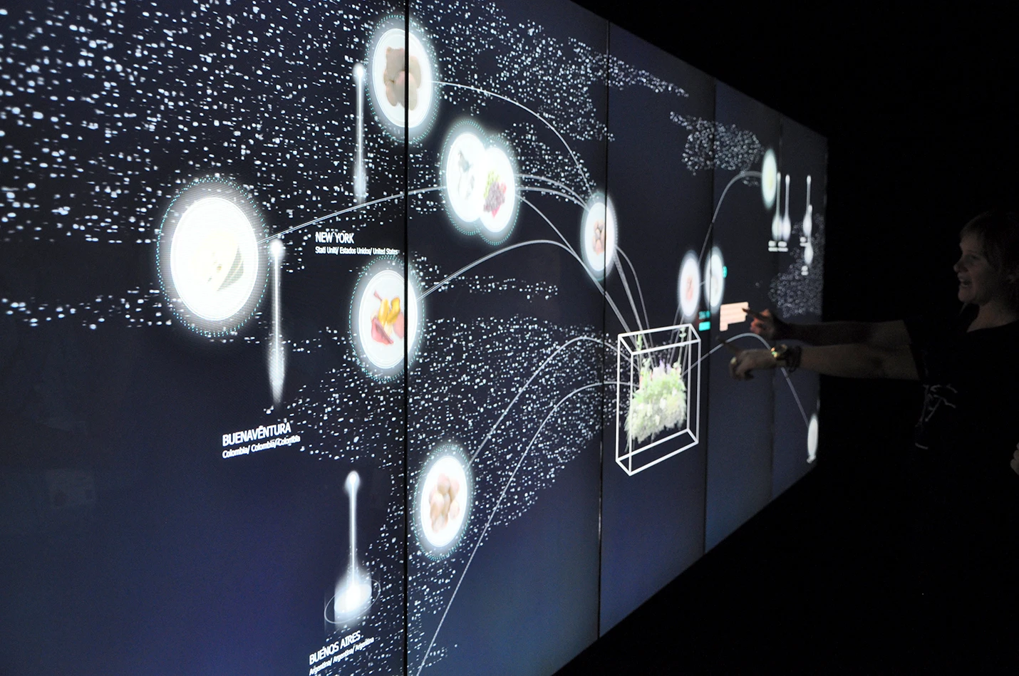 The interior exhibition spaces boast an array of art works, photography, multimedia, and sculptures
