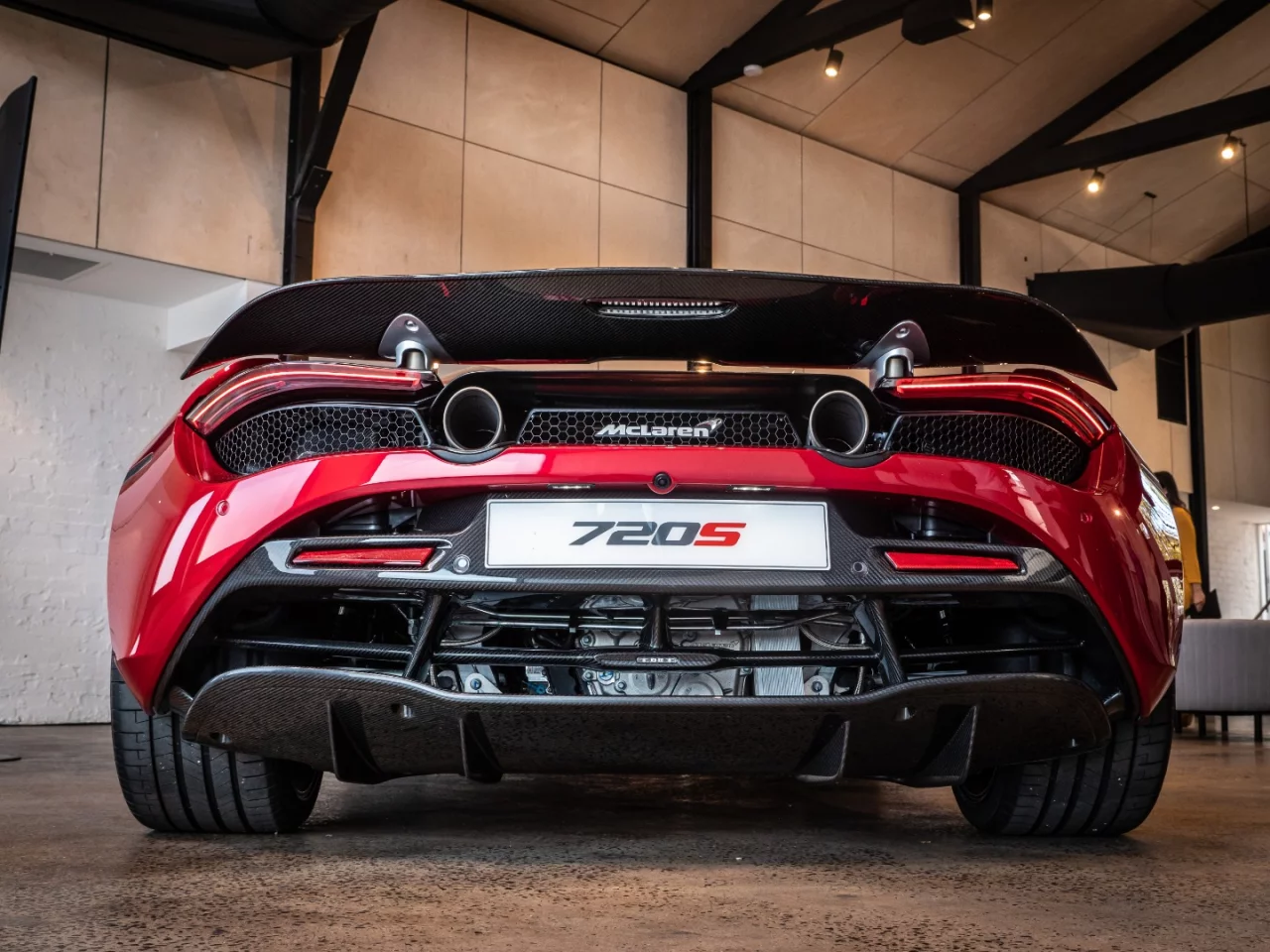 Underslung carbon diffusers offer a peek at the engine