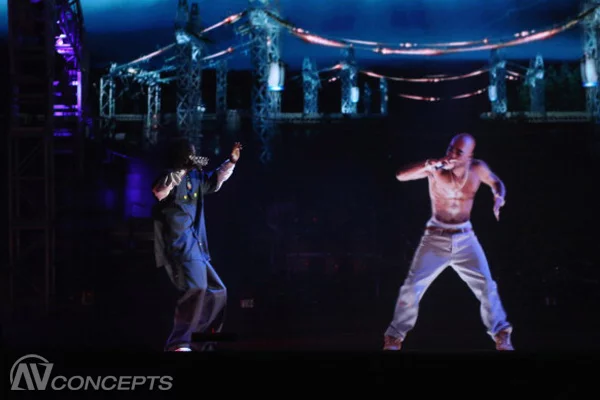 The projected Tupac even performed a song alongside his old friend, Snoop Dogg, before disappearing in a burst of light
