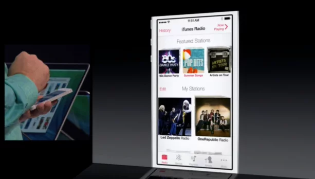 iTunes Radio comes with numerous station selections