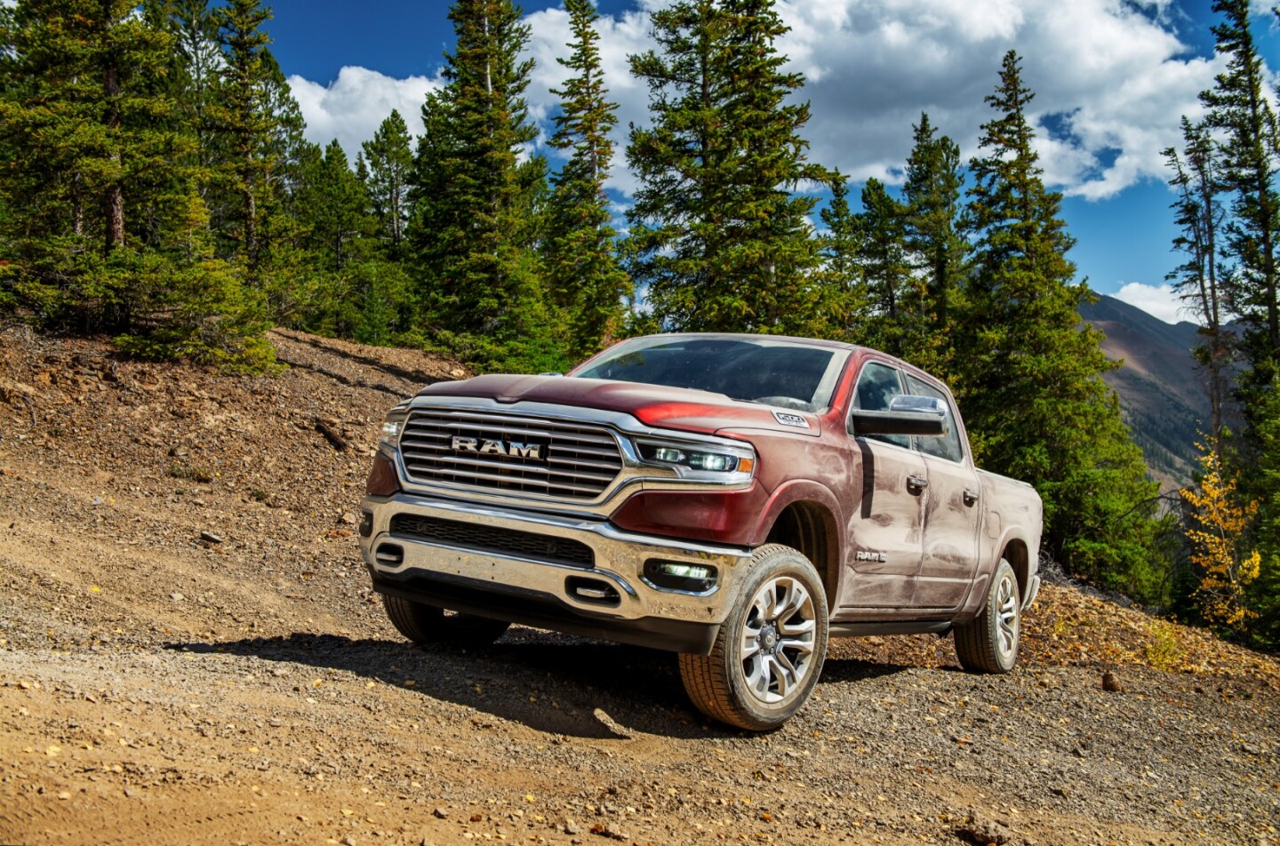 The big Ram 1500 Laramie edition was literally gilded on the inside, but made short work of the crossover trail from the outside