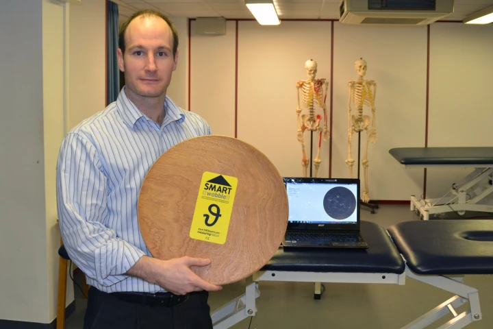 Dr Jonathan Williams and the SMARTwobble that objectively measures improvements in a patient's balance