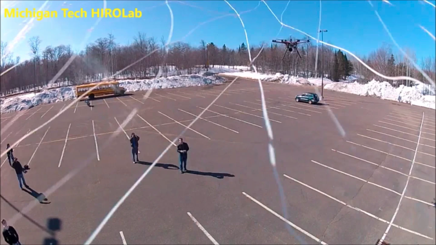 View from the captured drone