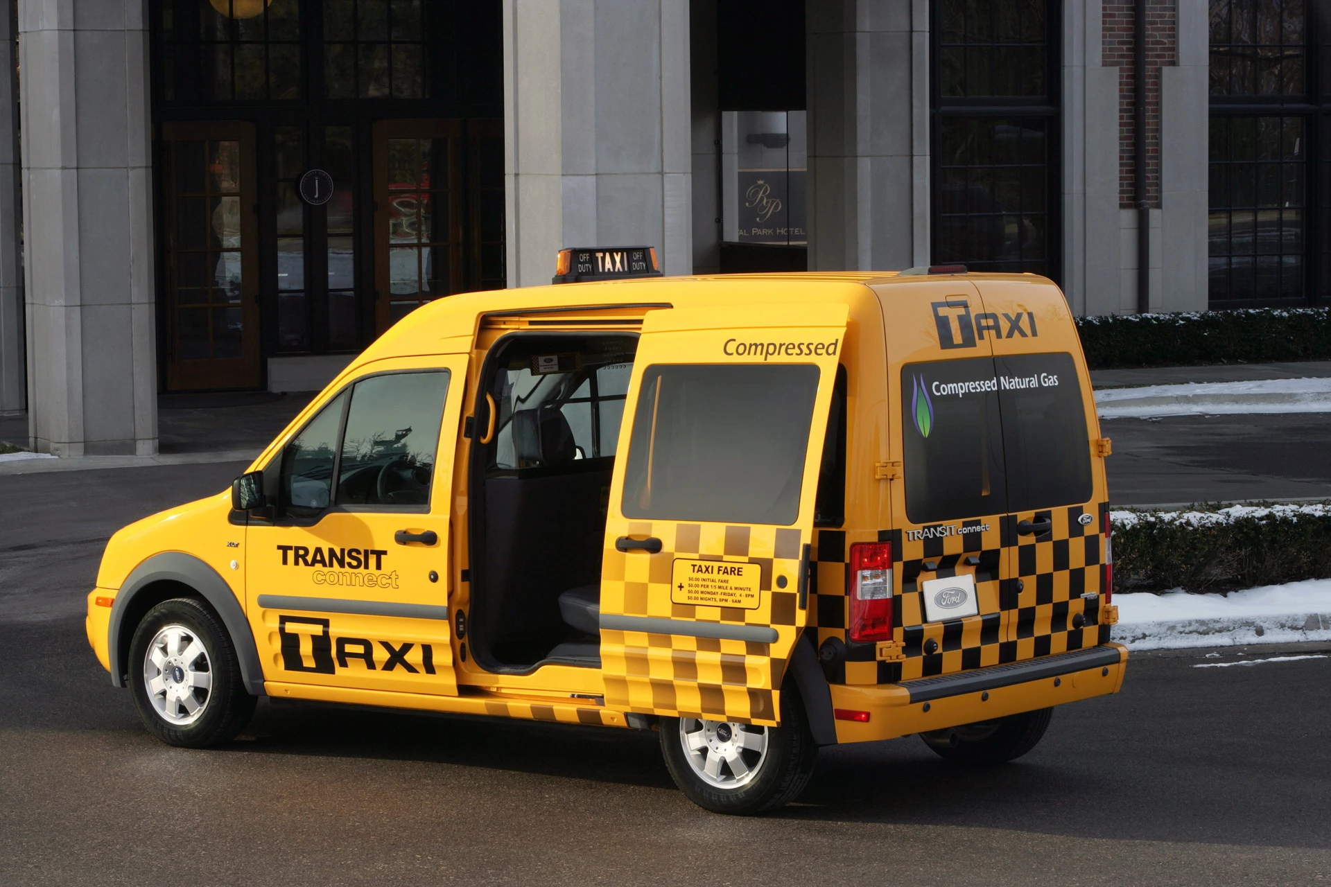 The Ford Transit Connect taxi