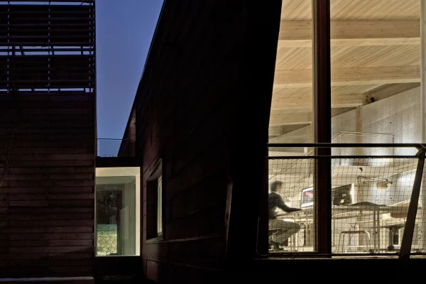 The Tvzeb home combines the use of recycled materials and LED lighting