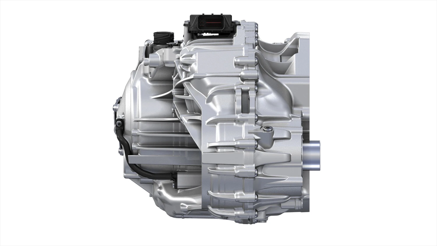Side view of gearbox