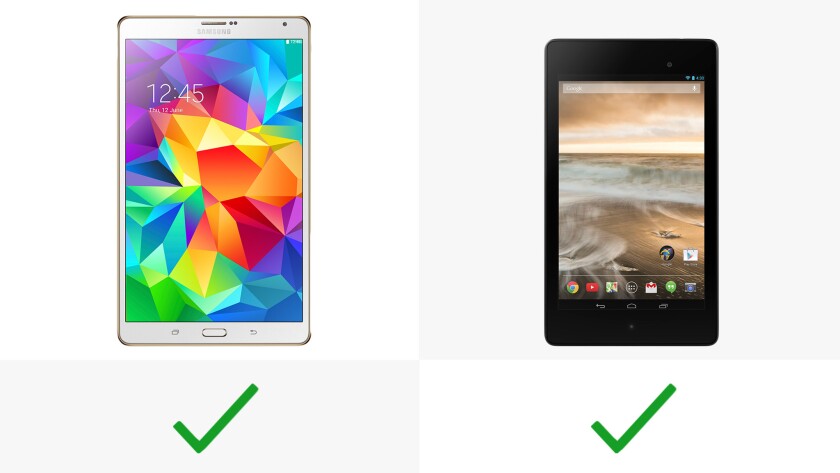 Both tablets give you the option of paying more for an LTE model
