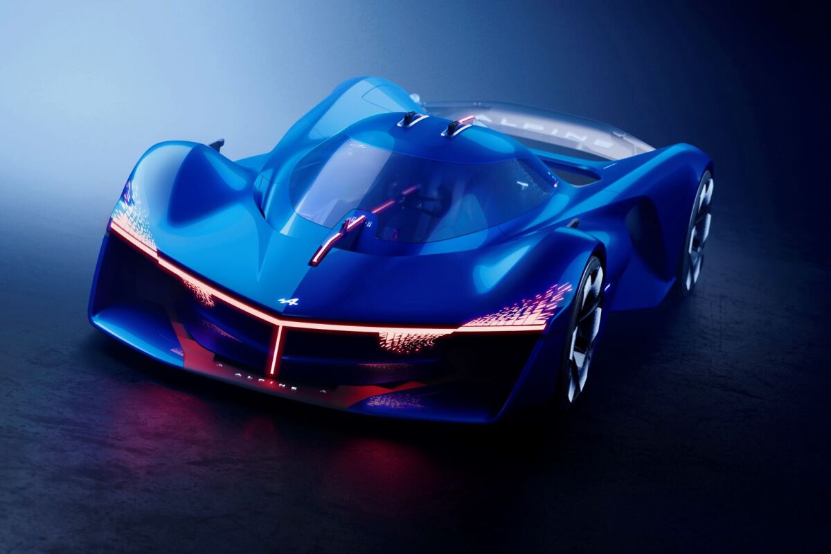 Alpine #39 s stunning hydrogen hybrid Alpenglow concept
