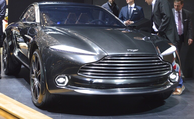The Aston Martin DBX at the 2015 Geneva Motor Show