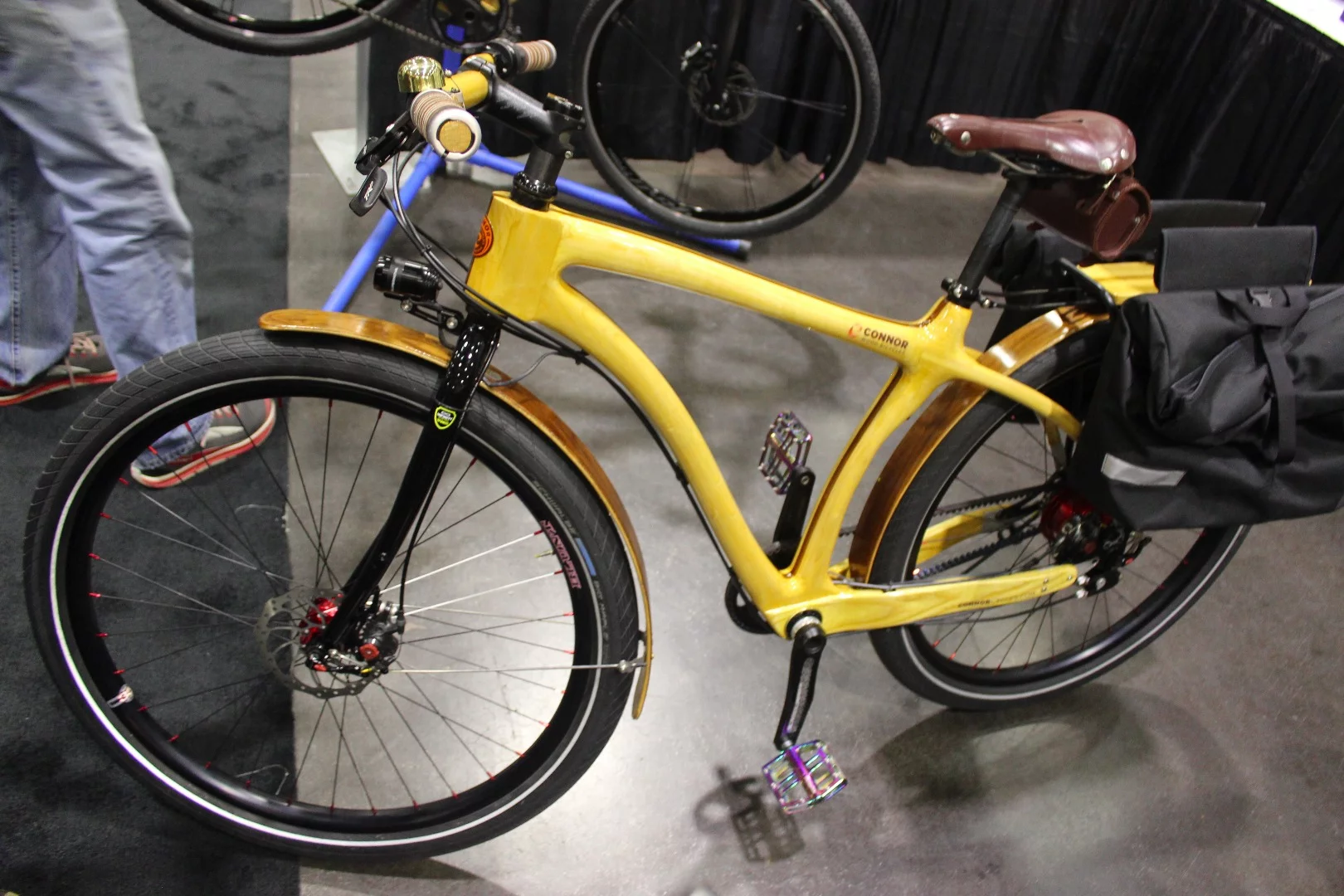 There were several "woodies" on hand, such as this one from Connor Wood Bicycles