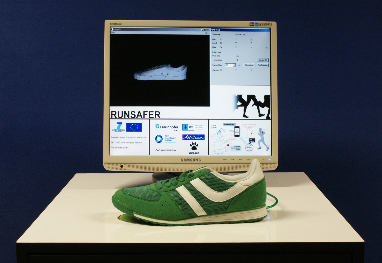 A high-tech running shoe being developed by Fraunhofer has the ability to evaluate a jogger's running form and technique in real-time