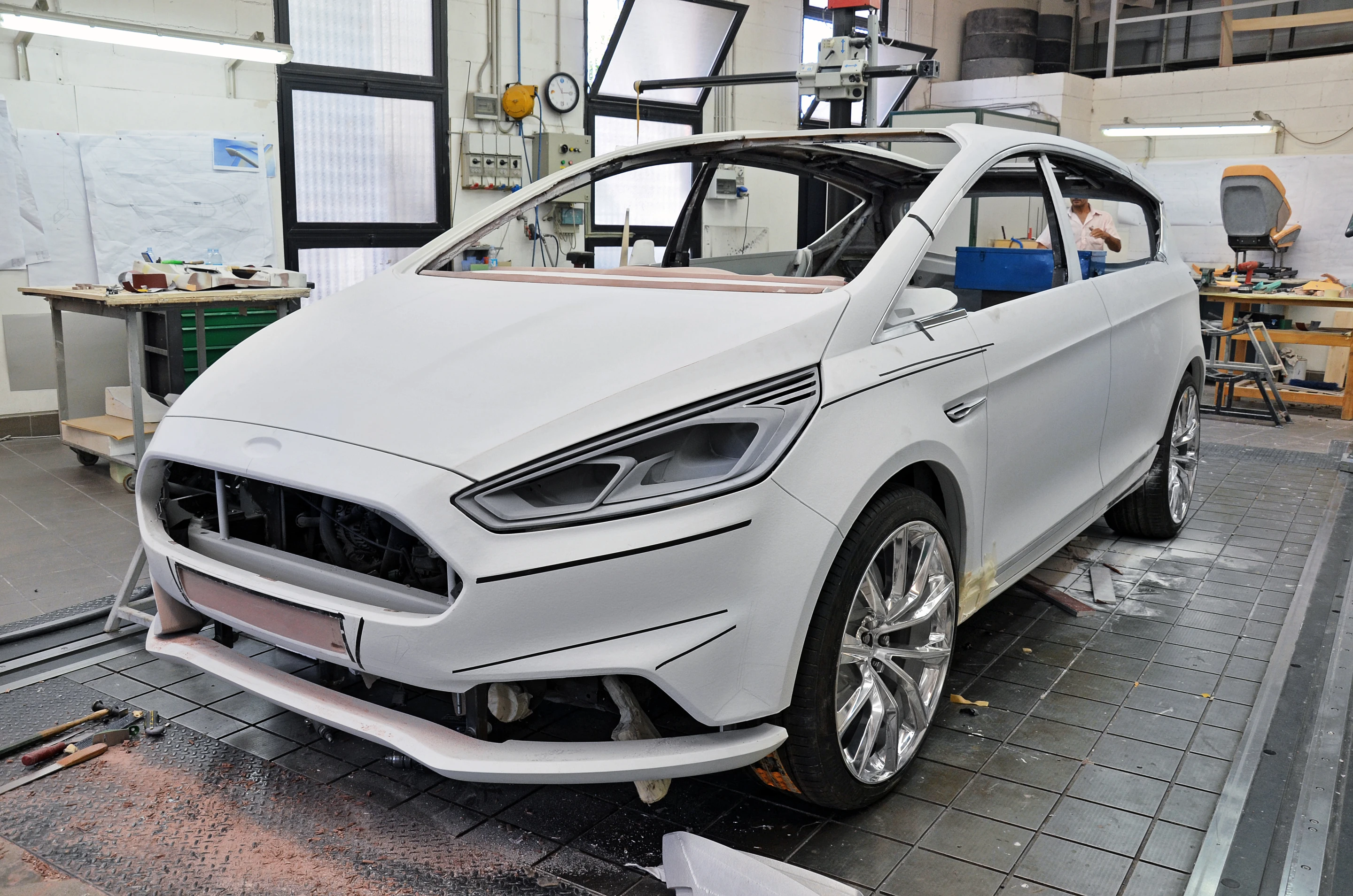 The Ford S-Max Concept awaiting finishing