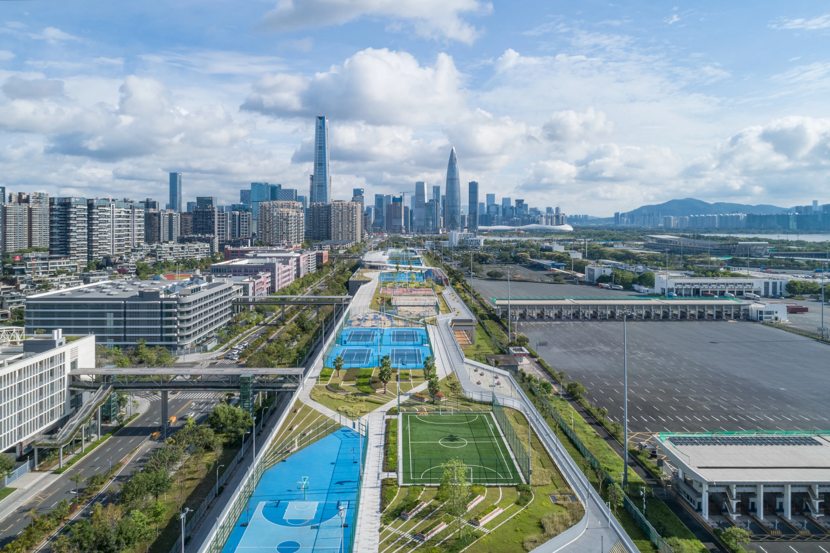 The Shenzhen Skypark measures 1.2 km (roughly 0.75 miles) in length