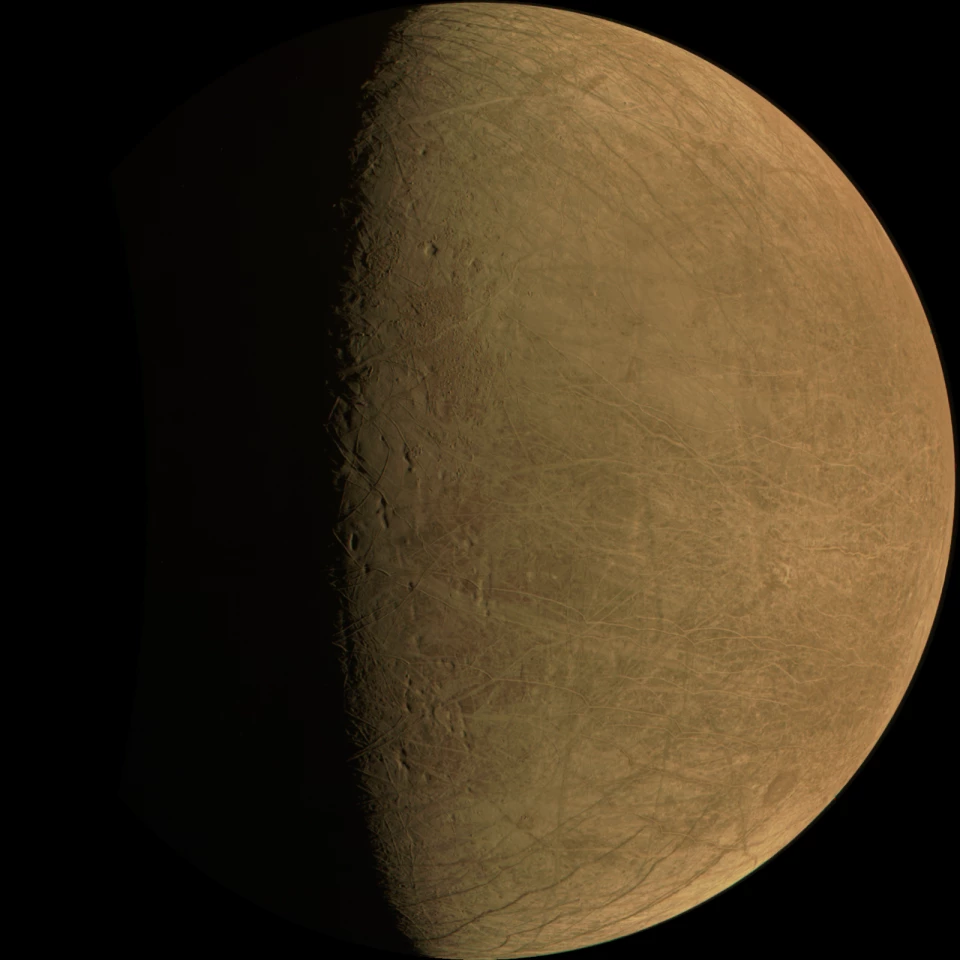 Raw image of Europa