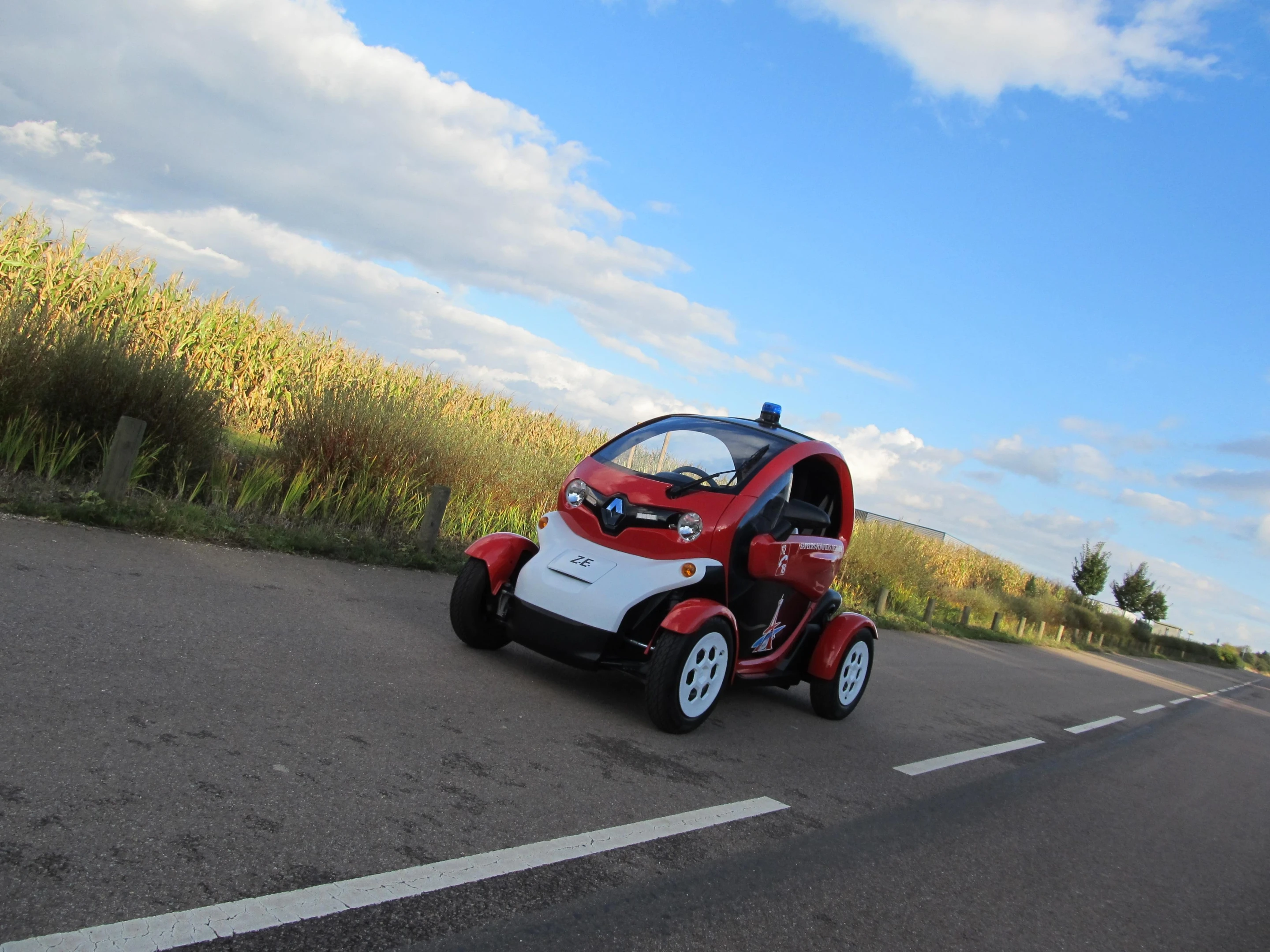 The Renault Twizy...an unlikely firetruck