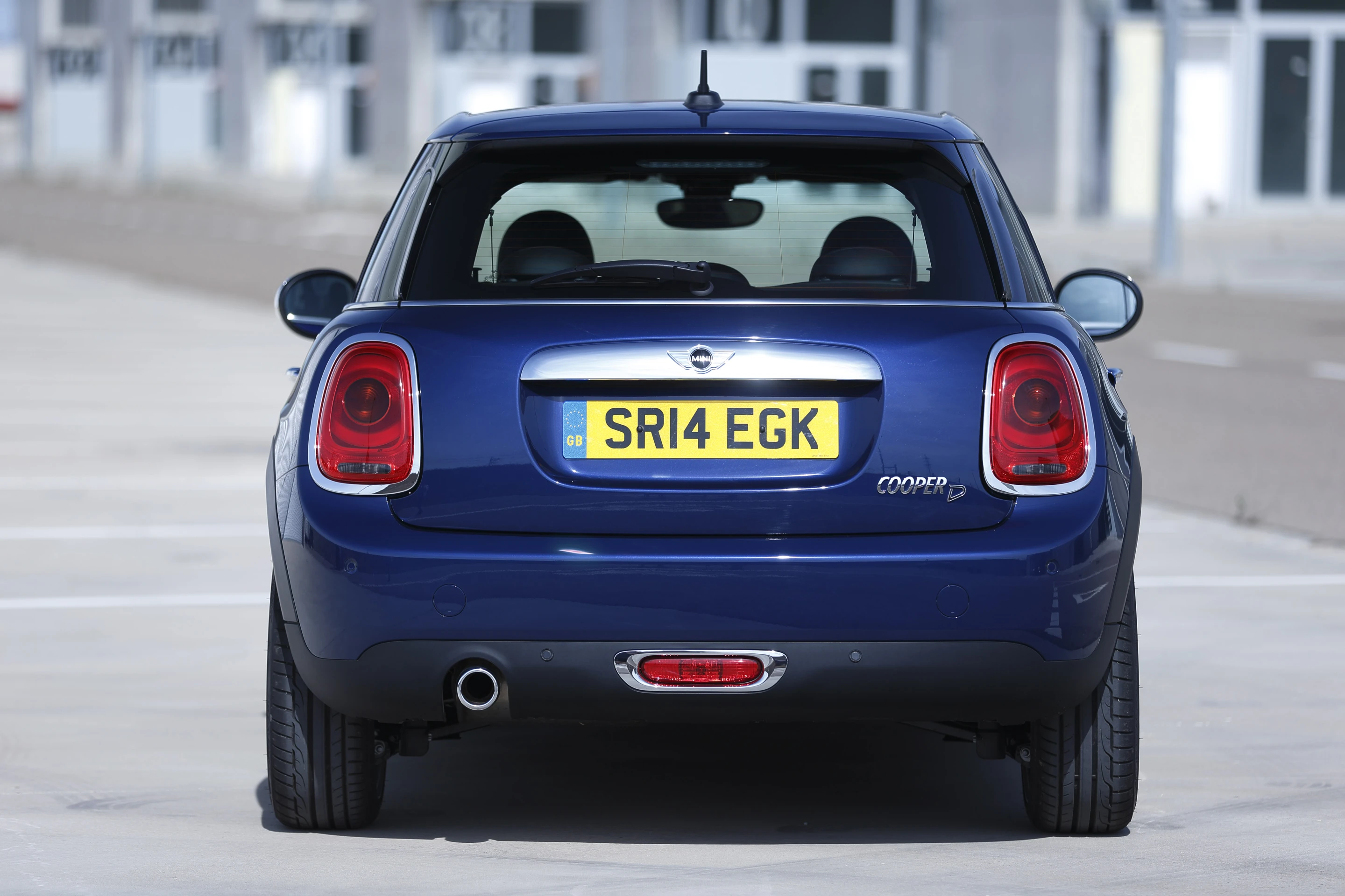 The 5-door Mini Cooper D rear view