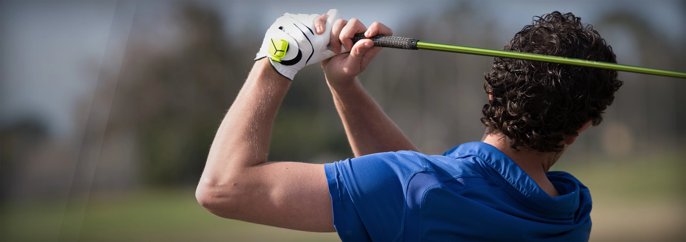 The Zepp Golf sensor attaches to the back of your golf glove
