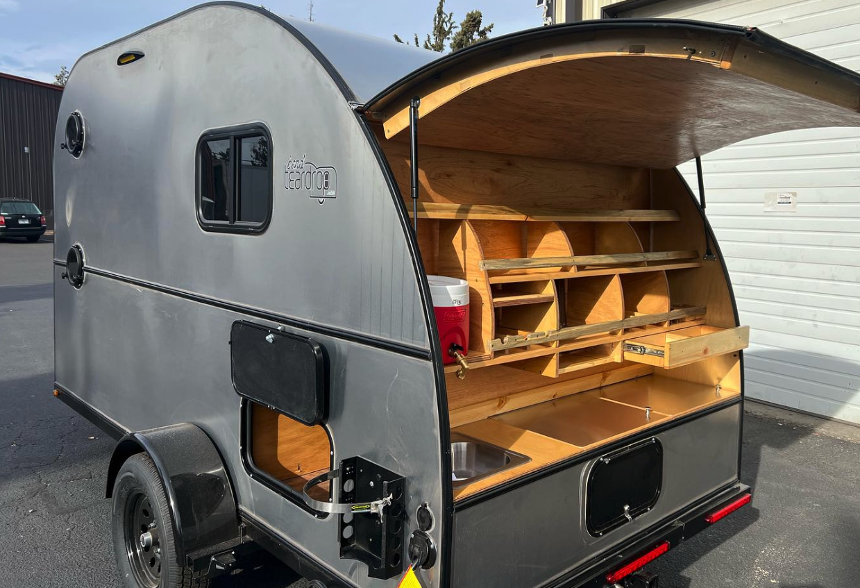 Bend includes plenty of storage and work space in its galley design but leaves the cooking and cleaning equipment to the owner