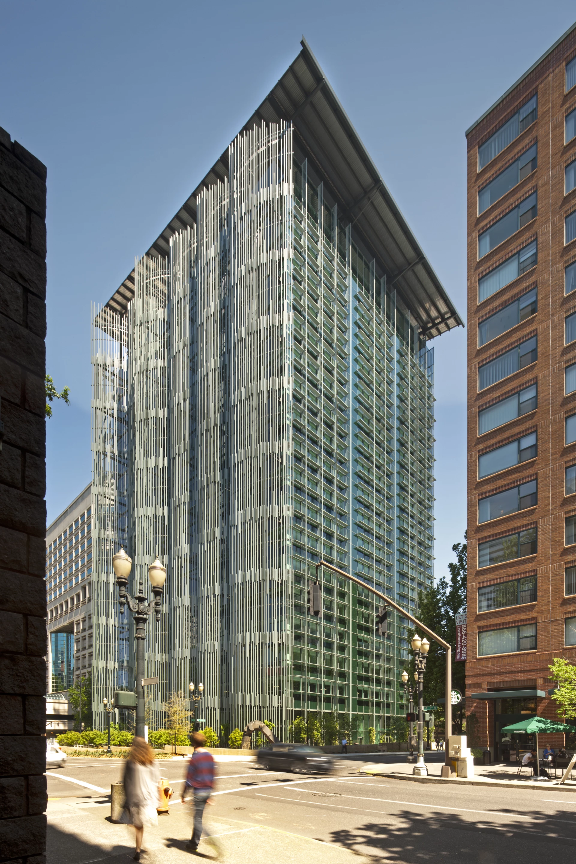 The high-rise Edith Green-Wendell Wyatt (EGWW) Federal Building Project (Photo: Nic Lehoux)