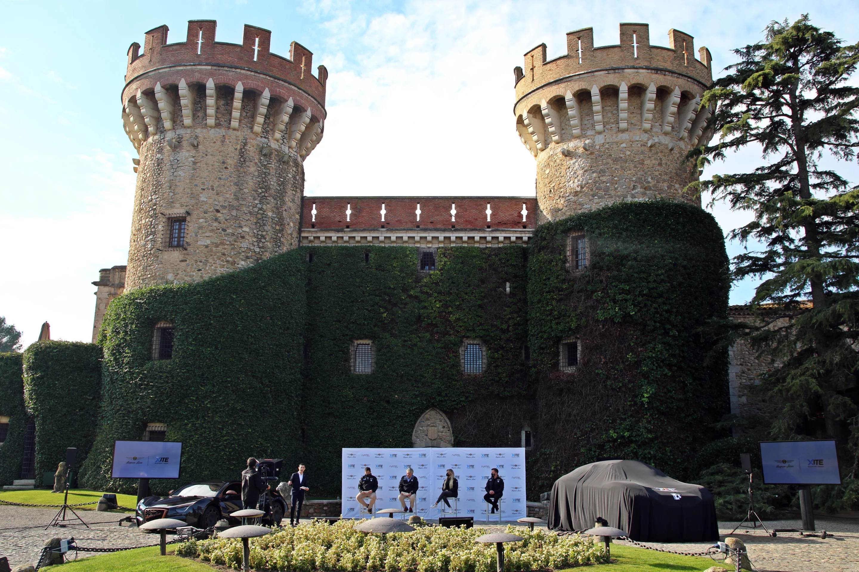 Hispano Suiza held its press conference at the Castle of Peralada in Girona, Spain