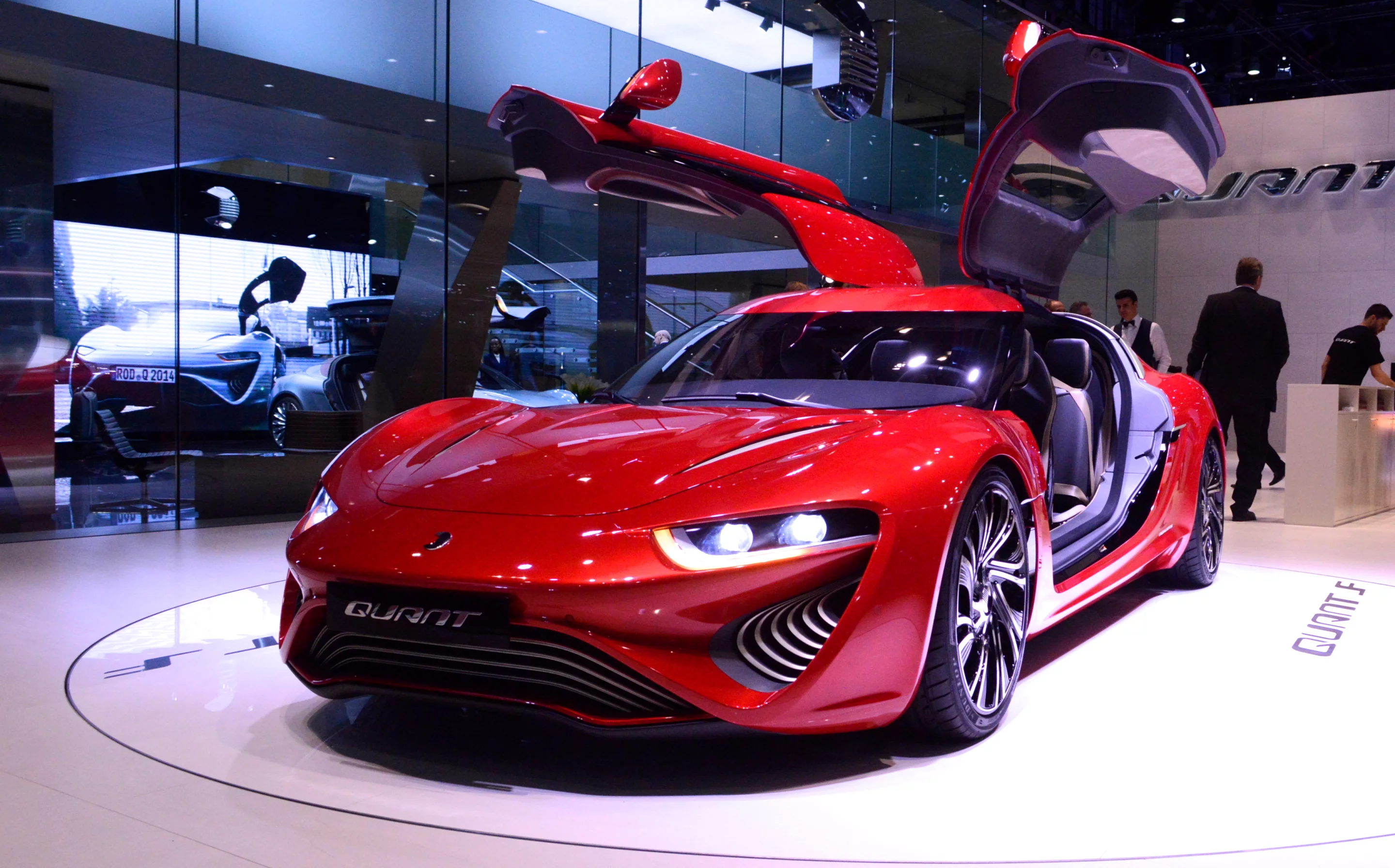 Nanoflowcell claims a peak output of 1,075 hp and a 0-62 mph of 2.8 seconds for its Quant F (Photo: C.C. Weiss/Gizmag.com)