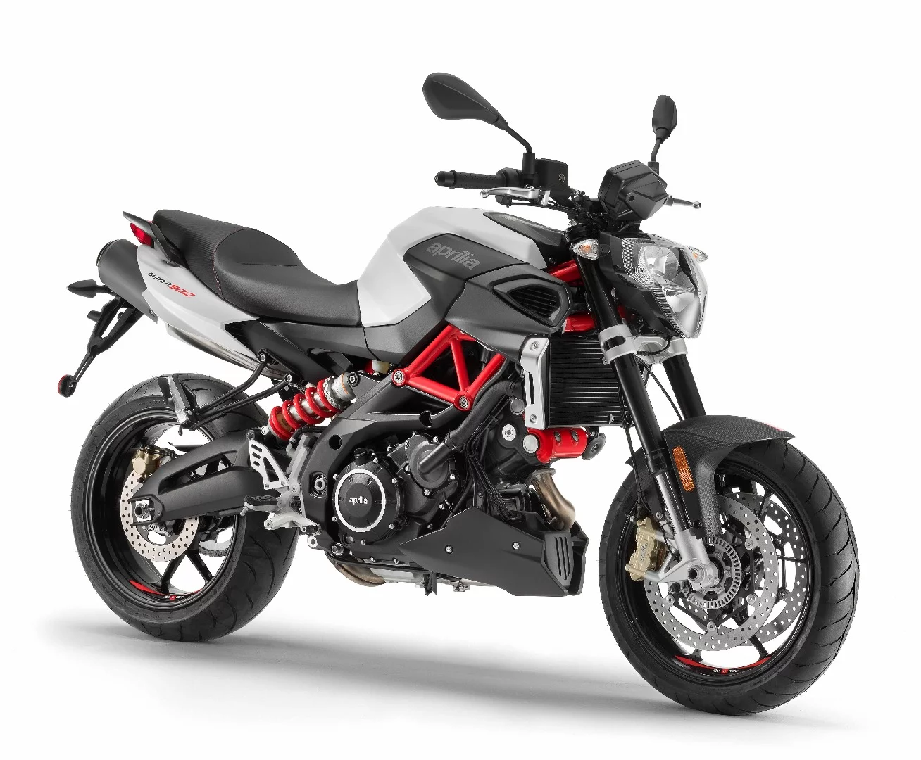 The new Aprilia Shiver in Evolution White