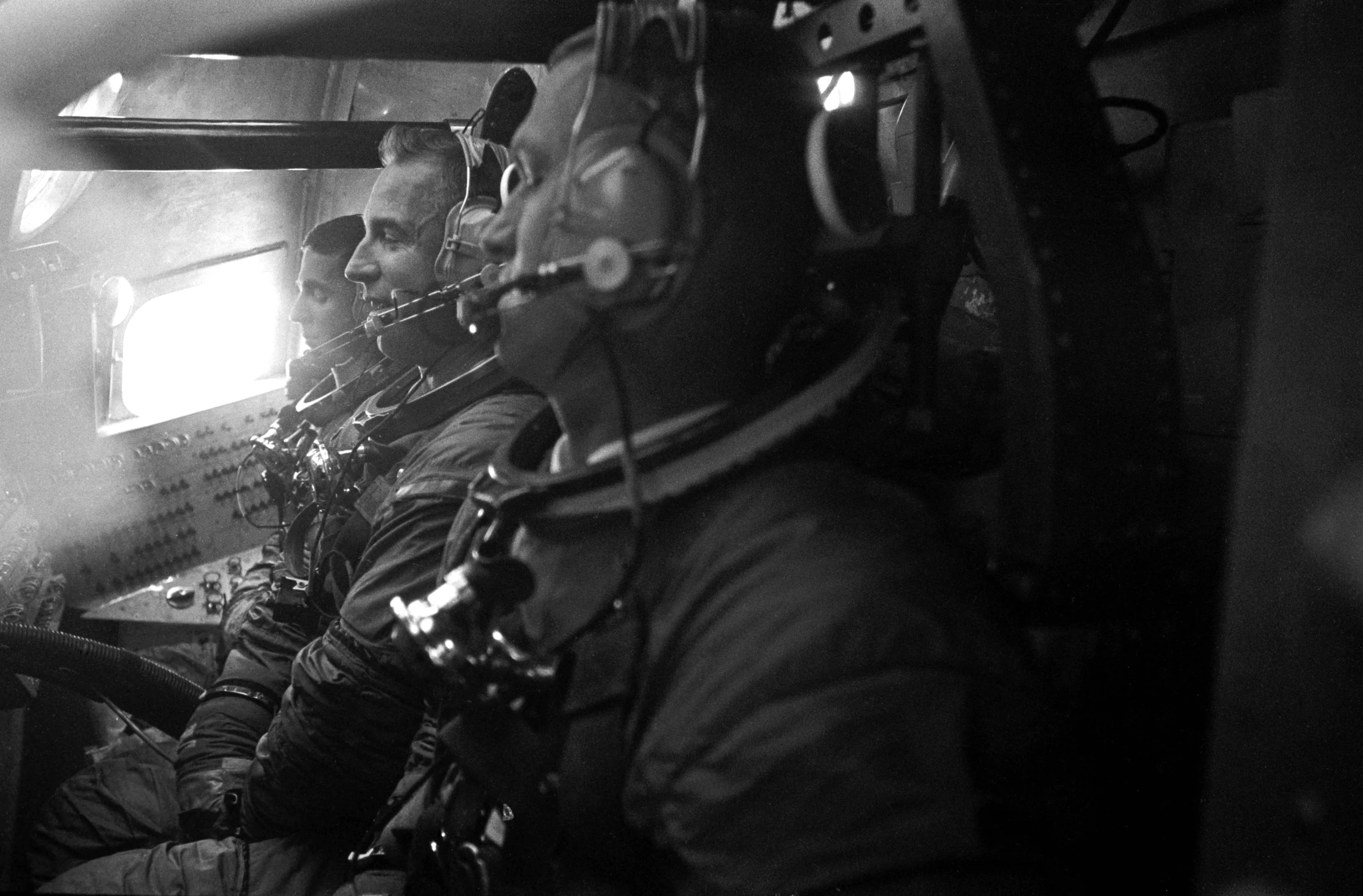 Apollo 8 crew during splashdown exercises (Image: NASA)
