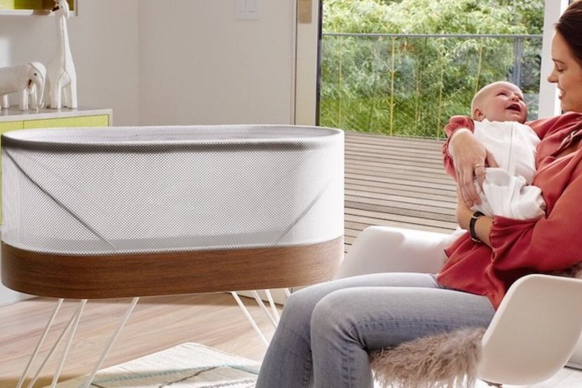 Soundsensing baby bed is set to rock your infant's world