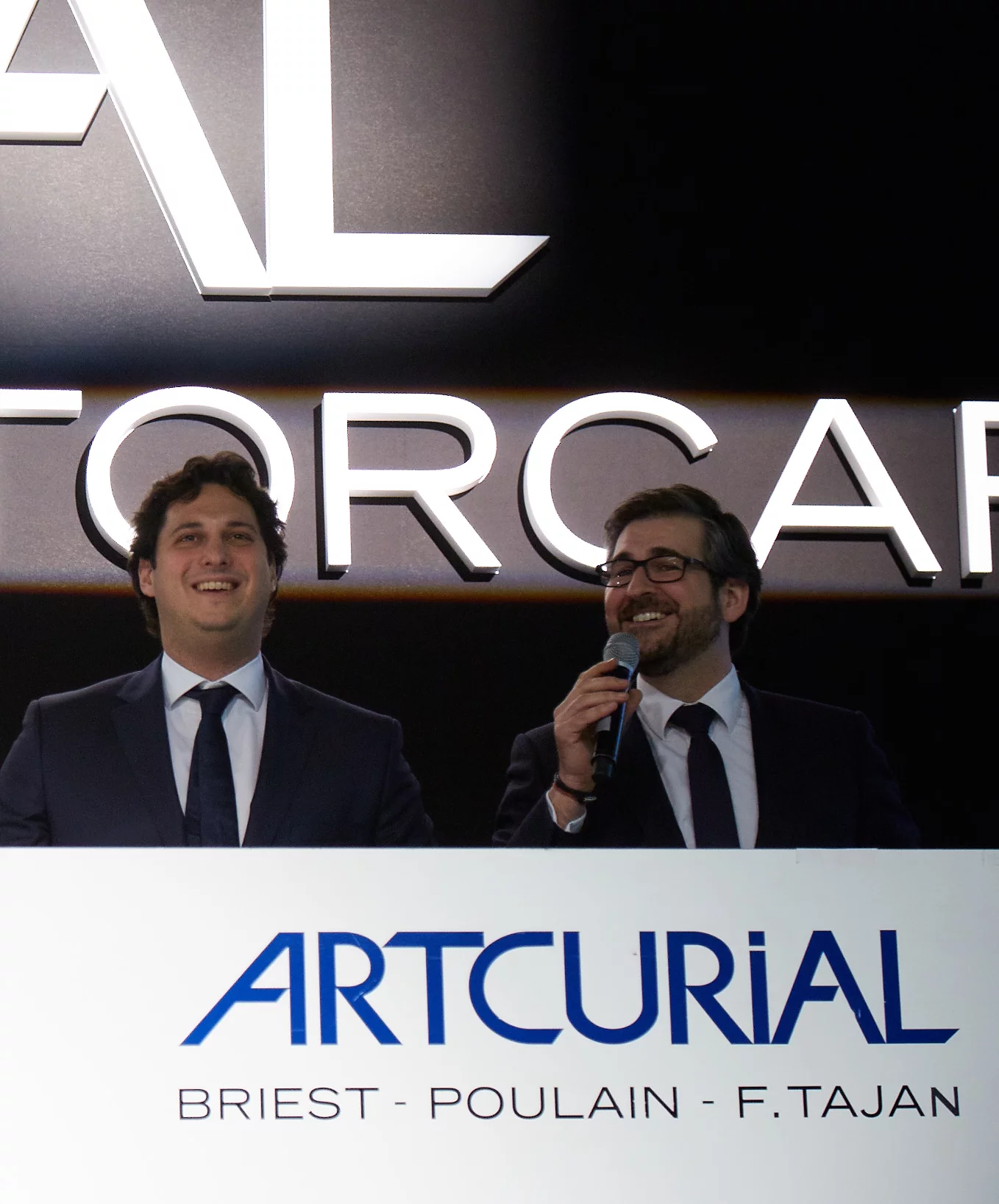 The Artcurial auction room during the sale of the Baillon Collection.