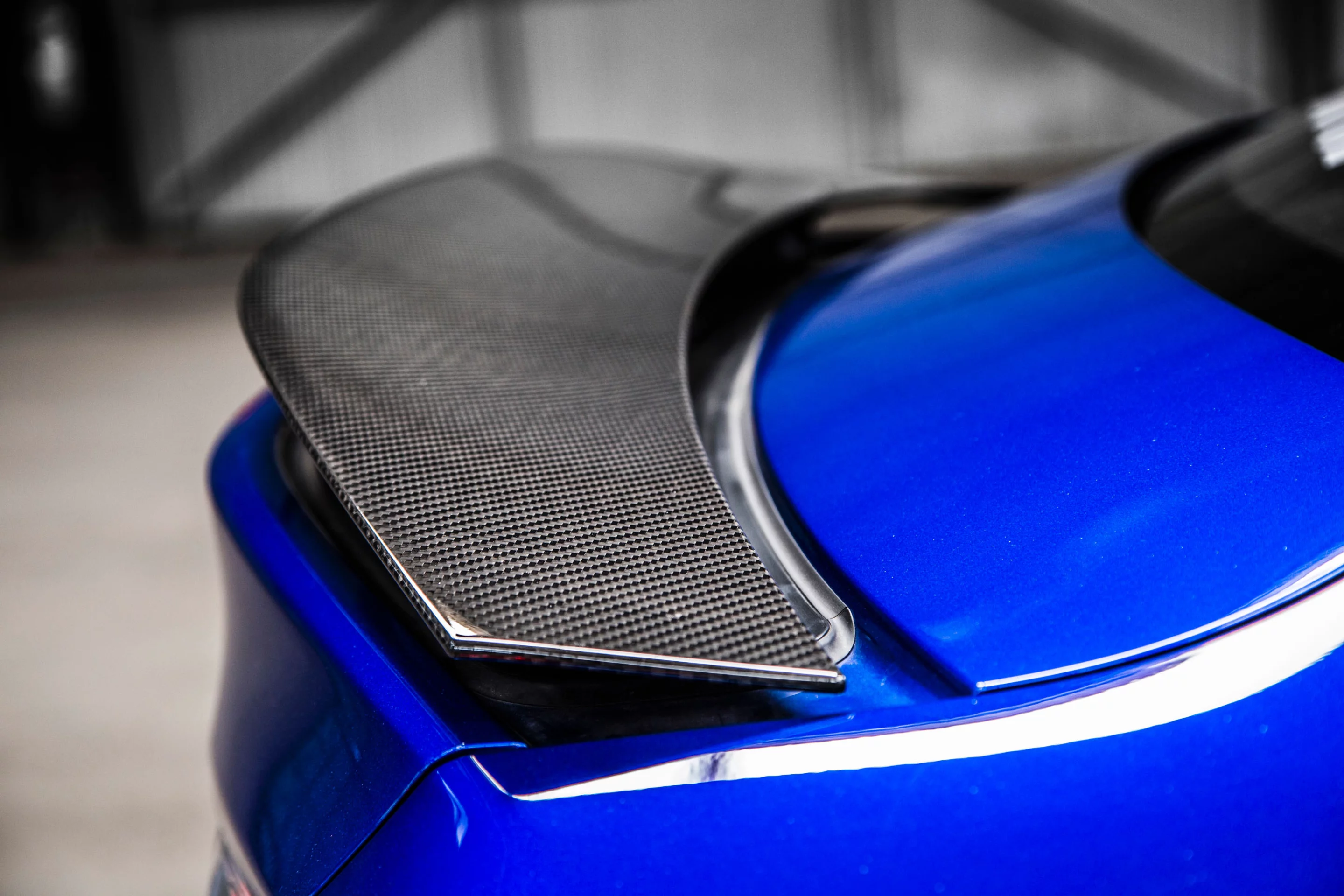 The RC F's rear spoiler
