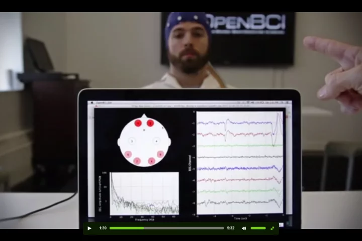 OpenBCI is a platform to link mind and machine through barrier-free EEG recording