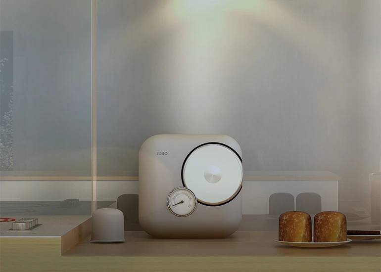The Genie can produce food from small pods, just like a coffee machine (Image: Genie)