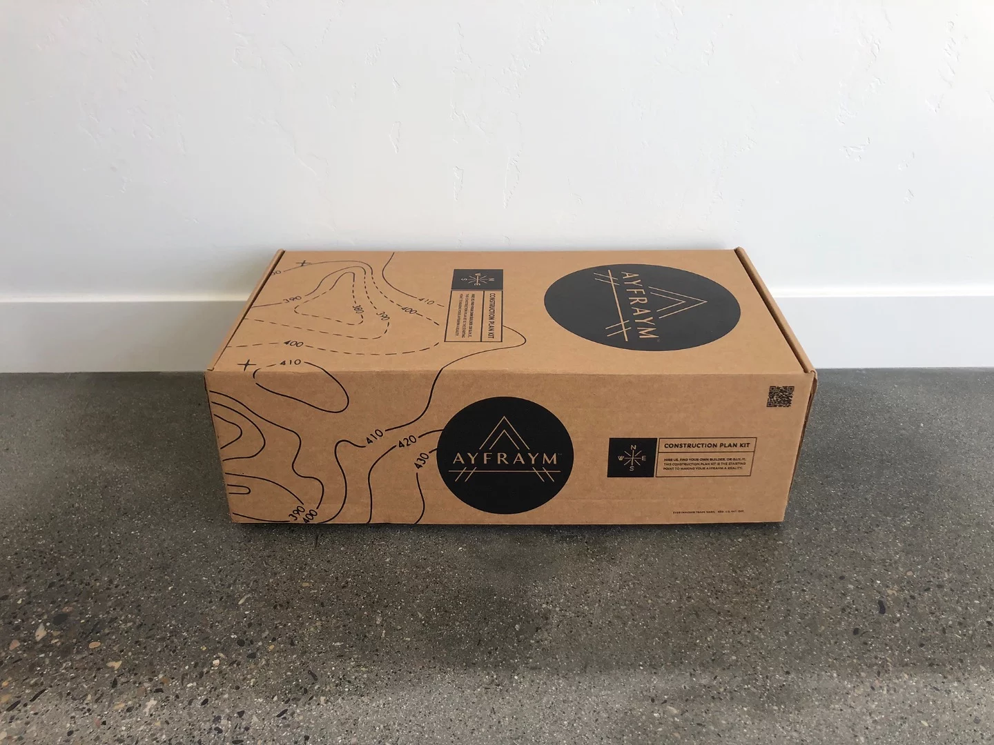 The Ayfraym is available to purchase as a box of plans for US$1,950