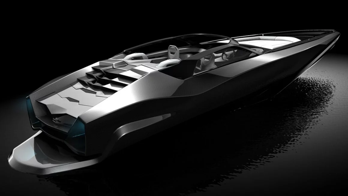 A design from several years ago, the Fusion shows that Red Yacht Design has an eye for blending supercar styling into boat design