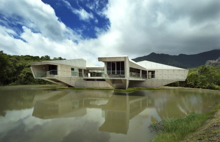 Located in Far North Queensland, Australia, the building is rated as a cyclone shelter and can withstand a Category 5 cyclone