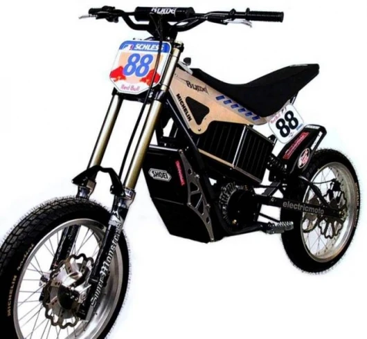 Electric Moto Corporation builds an electric motocross bike named the Blade