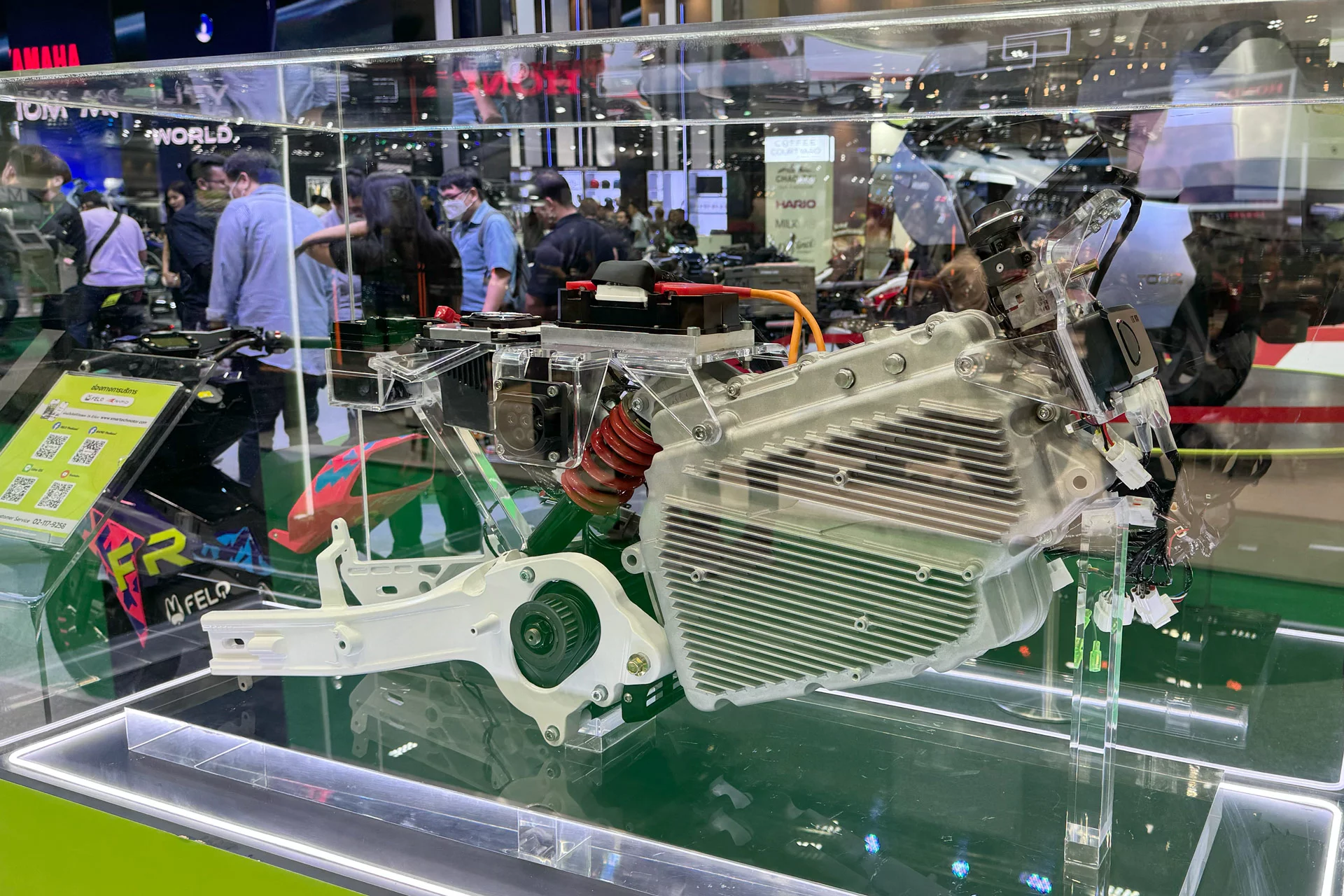 Just as the automotive world has been revolutionised by the manufacturing economies of the electric vehicle, so too will the motorcycle world, and one of the companies starting with a clean sheet to address this opportunity is purpose-built Electric Motorcycle Company Smartech. The technology on display was impressive.