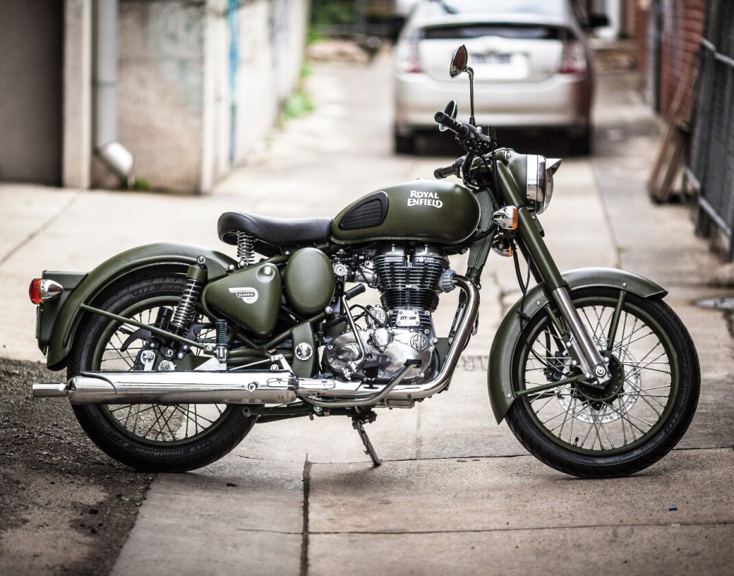 Royal Enfield Classic 500: won't start on the sidestand, even in neutral. Requires the centrestand to warm up.