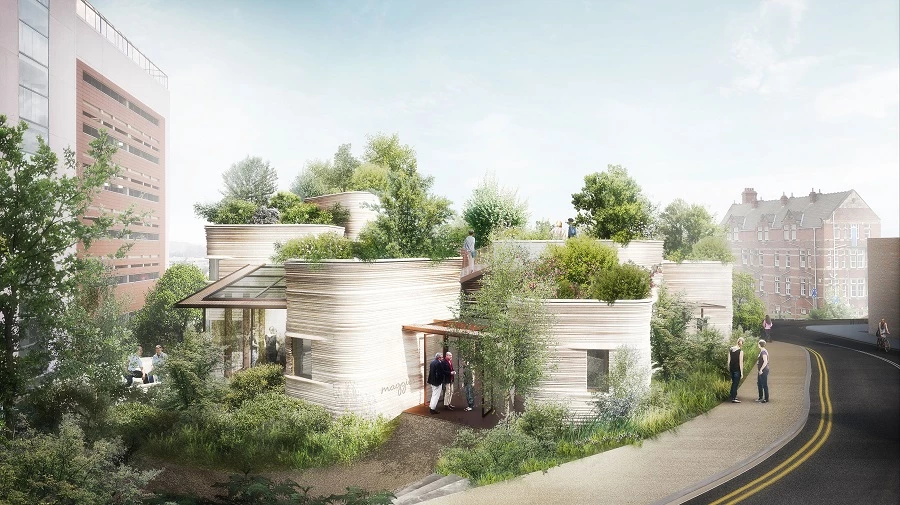 Heatherwick Studio's design for Maggie's Yorkshire is aimed at providing a calm, uplifting environment for cancer support services