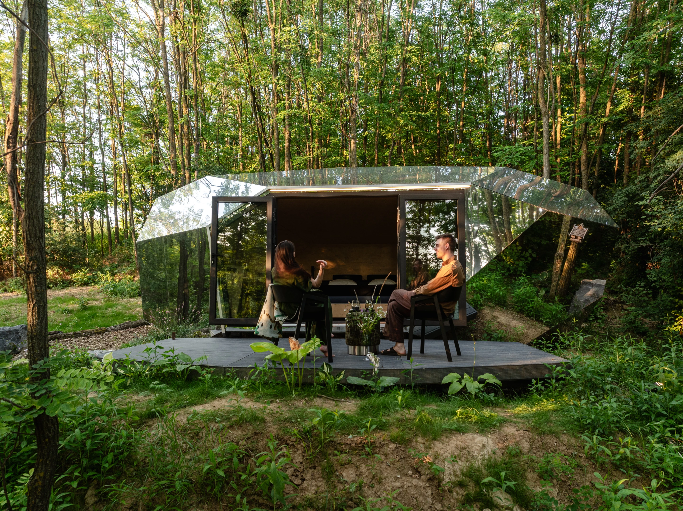 The Pebl Grand features an outdoor terrace area