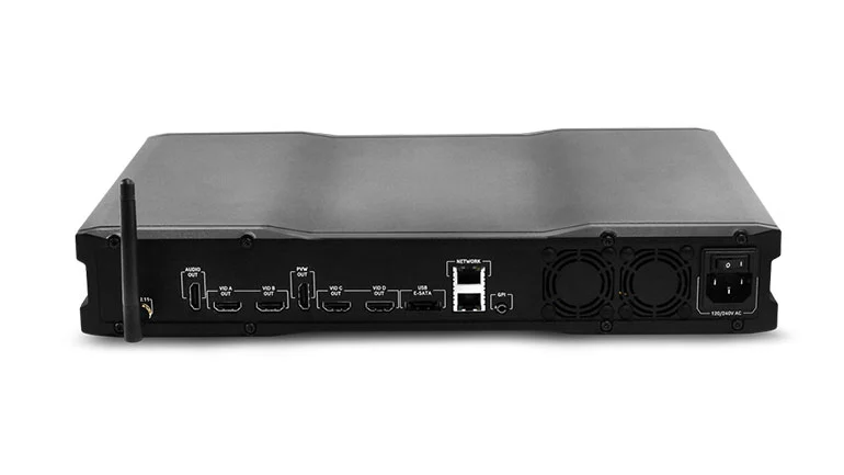 RED REDRAY 4K player rear panel