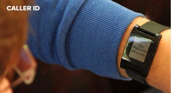 The Pebble smartwatch