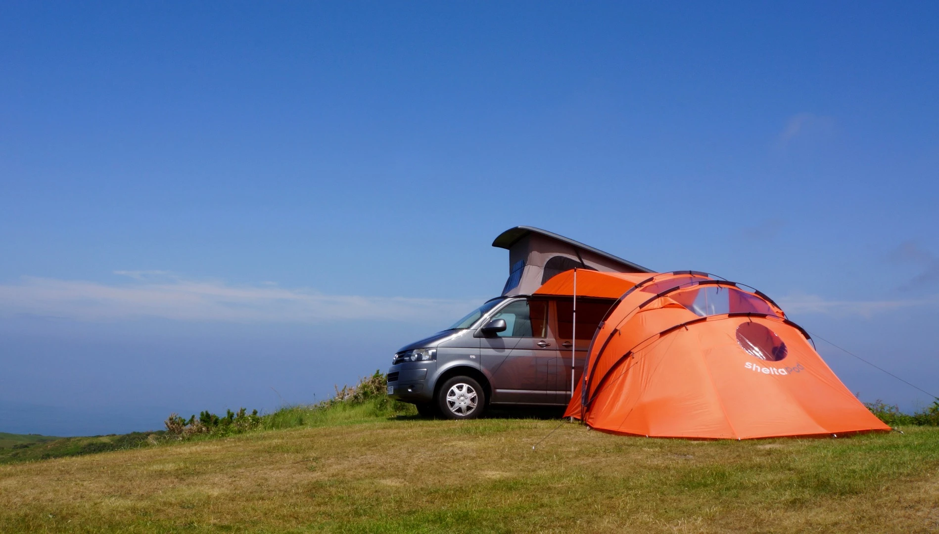 The SheltaPod was designed with camper vans in mind but can also be used for other vehicles